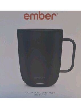 Ember Temperature Control Smart Mug 2, 14 oz, Black, 80 min. Battery Life - App